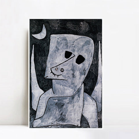 INVIN ART Framed Canvas Giclee Print Engel Anwarter;1939 by Paul Klee Wall Art Living Room Home Office Decorations