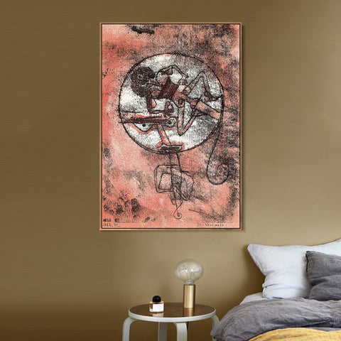 INVIN ART Framed Canvas Giclee Print PK083 Der Verliebte Litho;1923 by Paul Klee Wall Art Living Room Home Office Decorations