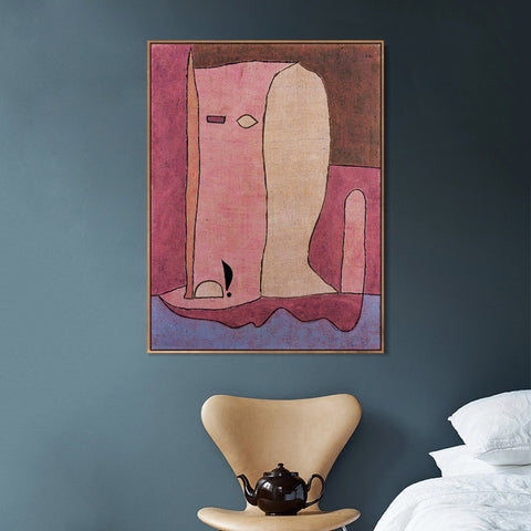 INVIN ART Framed Canvas Giclee Print Gartenfigur;1932 by Paul Klee Wall Art Living Room Home Office Decorations