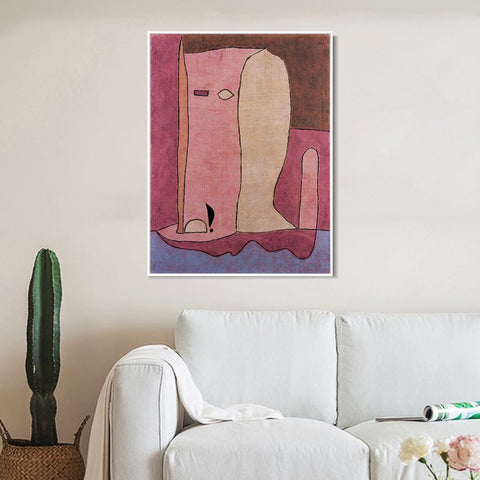 INVIN ART Framed Canvas Giclee Print Gartenfigur;1932 by Paul Klee Wall Art Living Room Home Office Decorations