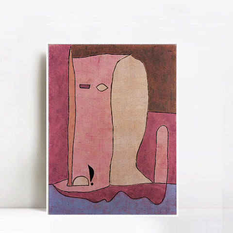 INVIN ART Framed Canvas Giclee Print Gartenfigur;1932 by Paul Klee Wall Art Living Room Home Office Decorations