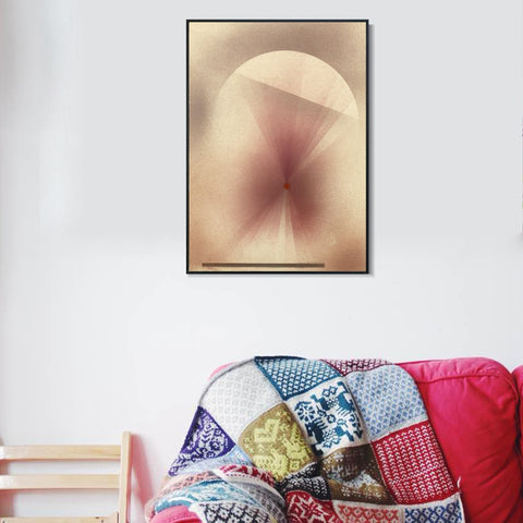 INVIN ART Framed Canvas Giclee Print Horizon;Zenith and Atmosphere by Paul Klee Wall Art Living Room Home Office Decorations
