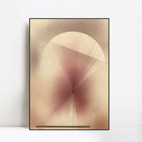 INVIN ART Framed Canvas Giclee Print Horizon;Zenith and Atmosphere by Paul Klee Wall Art Living Room Home Office Decorations