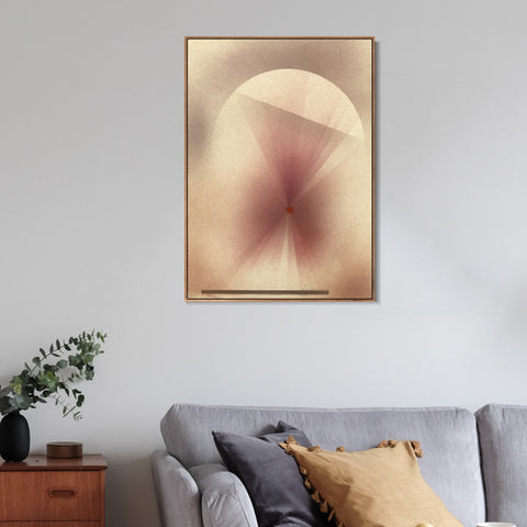 INVIN ART Framed Canvas Giclee Print Horizon;Zenith and Atmosphere by Paul Klee Wall Art Living Room Home Office Decorations