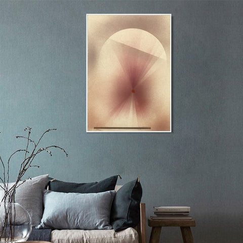 INVIN ART Framed Canvas Giclee Print Horizon;Zenith and Atmosphere by Paul Klee Wall Art Living Room Home Office Decorations