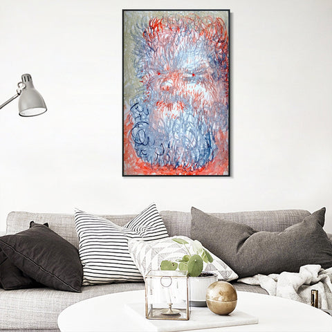 INVIN ART Framed Canvas Giclee Print R??bezahls Enkel (R??bezahl's grandson) by Paul Klee Wall Art Living Room Home Office Decorations