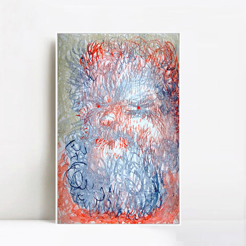 INVIN ART Framed Canvas Giclee Print R??bezahls Enkel (R??bezahl's grandson) by Paul Klee Wall Art Living Room Home Office Decorations