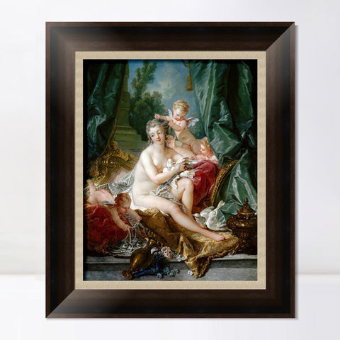 INVIN ART Framed Canvas Art Giclee Print The Toilette of Venus by Francois Boucher Wall Art Living Room Home Office Decorations