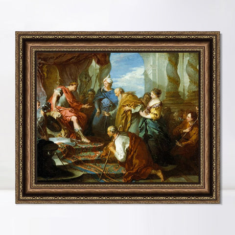 INVIN ART Framed Canvas Art Giclee Print Series#013 by Francois Boucher Wall Art Living Room Home Office Decorations