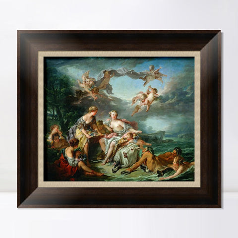 INVIN ART Framed Canvas Art Giclee Print The Abduction of Europa, 1747 by Francois Boucher Wall Art Living Room Home Office Decorations