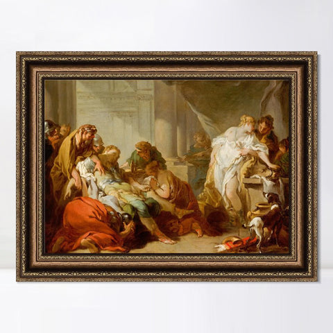 INVIN ART Framed Canvas Art Giclee Print Series#024 by Francois Boucher Wall Art Living Room Home Office Decorations