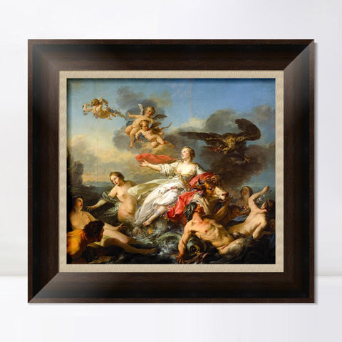 INVIN ART Framed Canvas Art Giclee Print Series#026 by Francois Boucher Wall Art Living Room Home Office Decorations