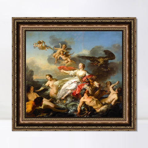 INVIN ART Framed Canvas Art Giclee Print Series#026 by Francois Boucher Wall Art Living Room Home Office Decorations