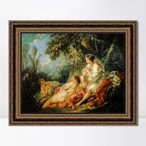 INVIN ART Framed Canvas Art Giclee Print Summer anagoria by Francois Boucher Wall Art Living Room Home Office Decorations