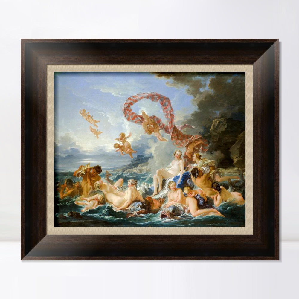 INVIN ART Framed Canvas Art Giclee Print The Triumph of Venus by Francois Boucher Wall Art Living Room Home Office Decorations