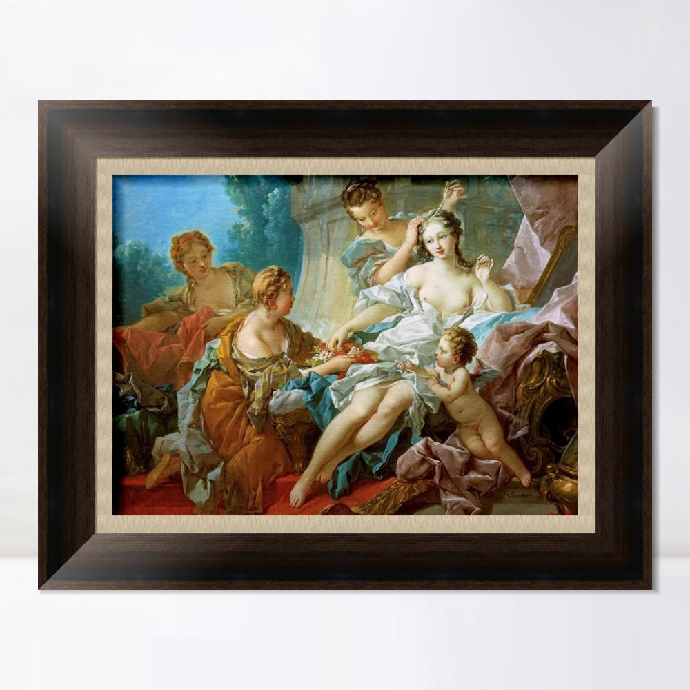 INVIN ART Framed Canvas Art Giclee Print Series#070 by Francois Boucher Wall Art Living Room Home Office Decorations
