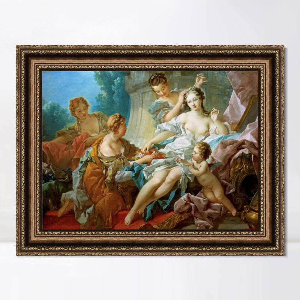 INVIN ART Framed Canvas Art Giclee Print Series#070 by Francois Boucher Wall Art Living Room Home Office Decorations
