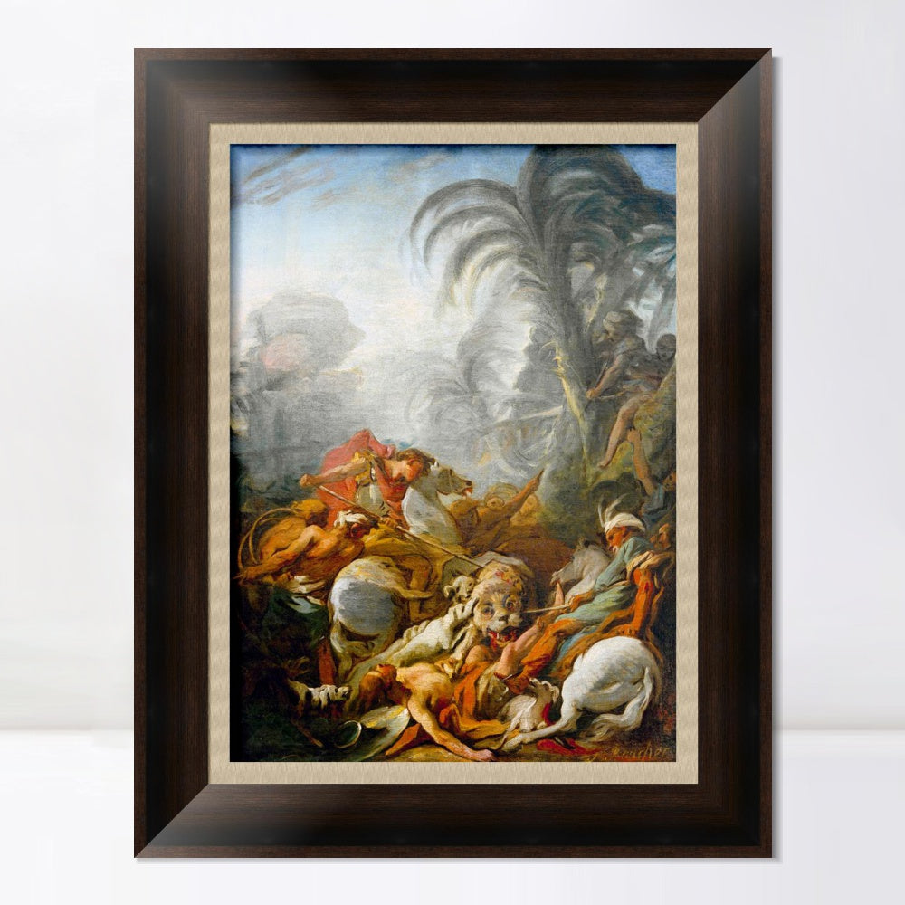 INVIN ART Framed Canvas Art Giclee Print Series#071 by Francois Boucher Wall Art Living Room Home Office Decorations
