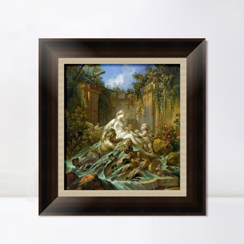 INVIN ART Framed Canvas Art Giclee Print Series#109 by Francois Boucher Wall Art Living Room Home Office Decorations