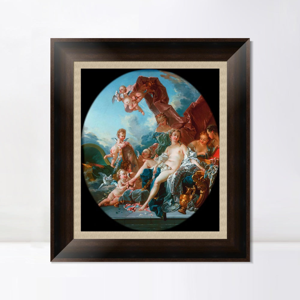 INVIN ART Framed Canvas Art Giclee Print Toilet of Venus by Francois Boucher Wall Art Living Room Home Office Decorations
