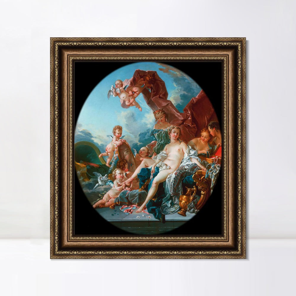 INVIN ART Framed Canvas Art Giclee Print Toilet of Venus by Francois Boucher Wall Art Living Room Home Office Decorations