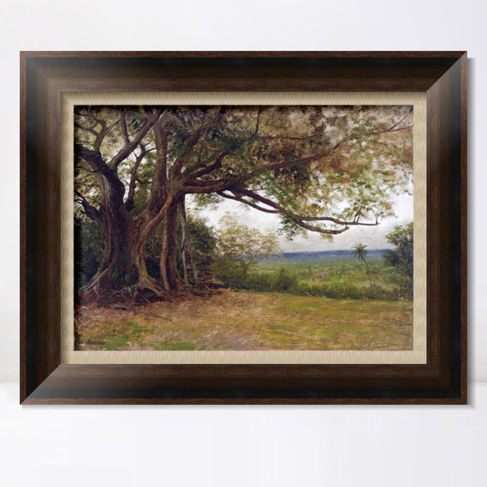 INVIN ART Framed Canvas Art Giclee Print The Trees by Albert Bierstadt Wall Art