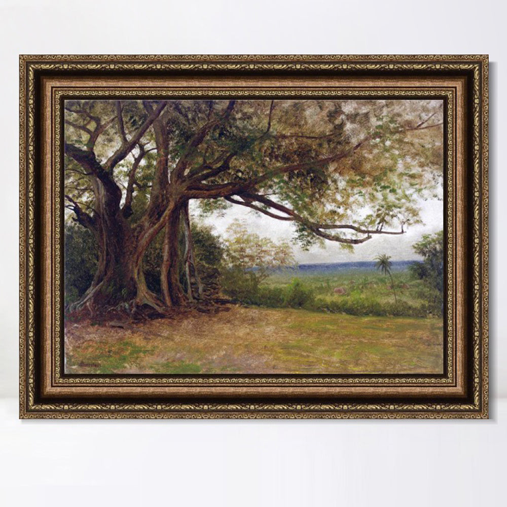 INVIN ART Framed Canvas Art Giclee Print The Trees by Albert Bierstadt Wall Art