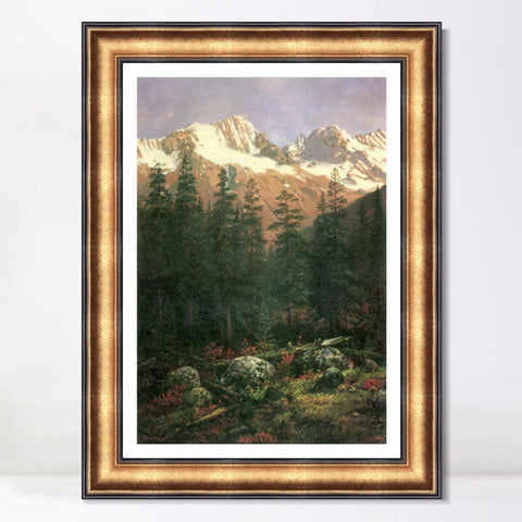 INVIN ART Framed Canvas Art Giclee Print Series#017 by Albert Bierstadt Wall Art Living Room Home Office Decorations