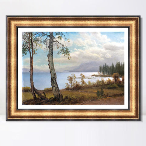 INVIN ART Framed Canvas Art Giclee Print Series#020 by Albert Bierstadt Wall Art Living Room Home Office Decorations