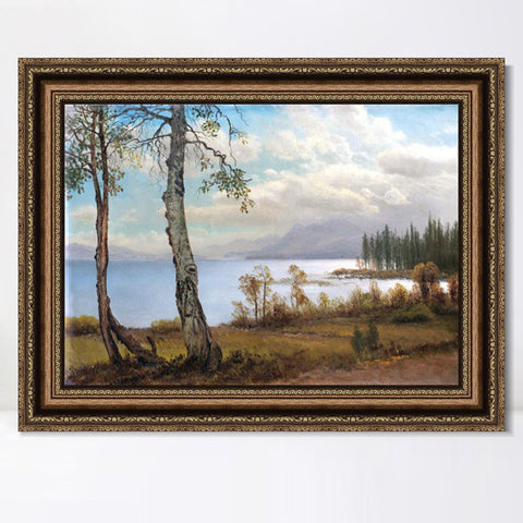 INVIN ART Framed Canvas Art Giclee Print Series#020 by Albert Bierstadt Wall Art Living Room Home Office Decorations