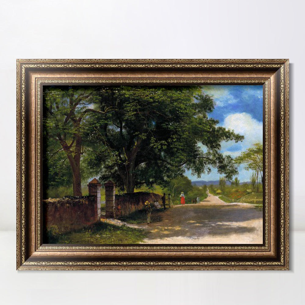 INVIN ART Framed Canvas Art Giclee Print life in the countryside by Albert Bierstadt Wall Art