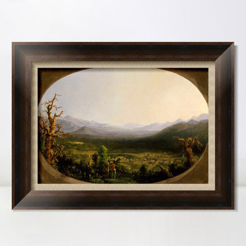 INVIN ART Framed Canvas Art Giclee Print Mountains#2 by Albert Bierstadt Wall Art Living Room Home Office Decorations