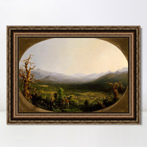 INVIN ART Framed Canvas Art Giclee Print Mountains#2 by Albert Bierstadt Wall Art Living Room Home Office Decorations