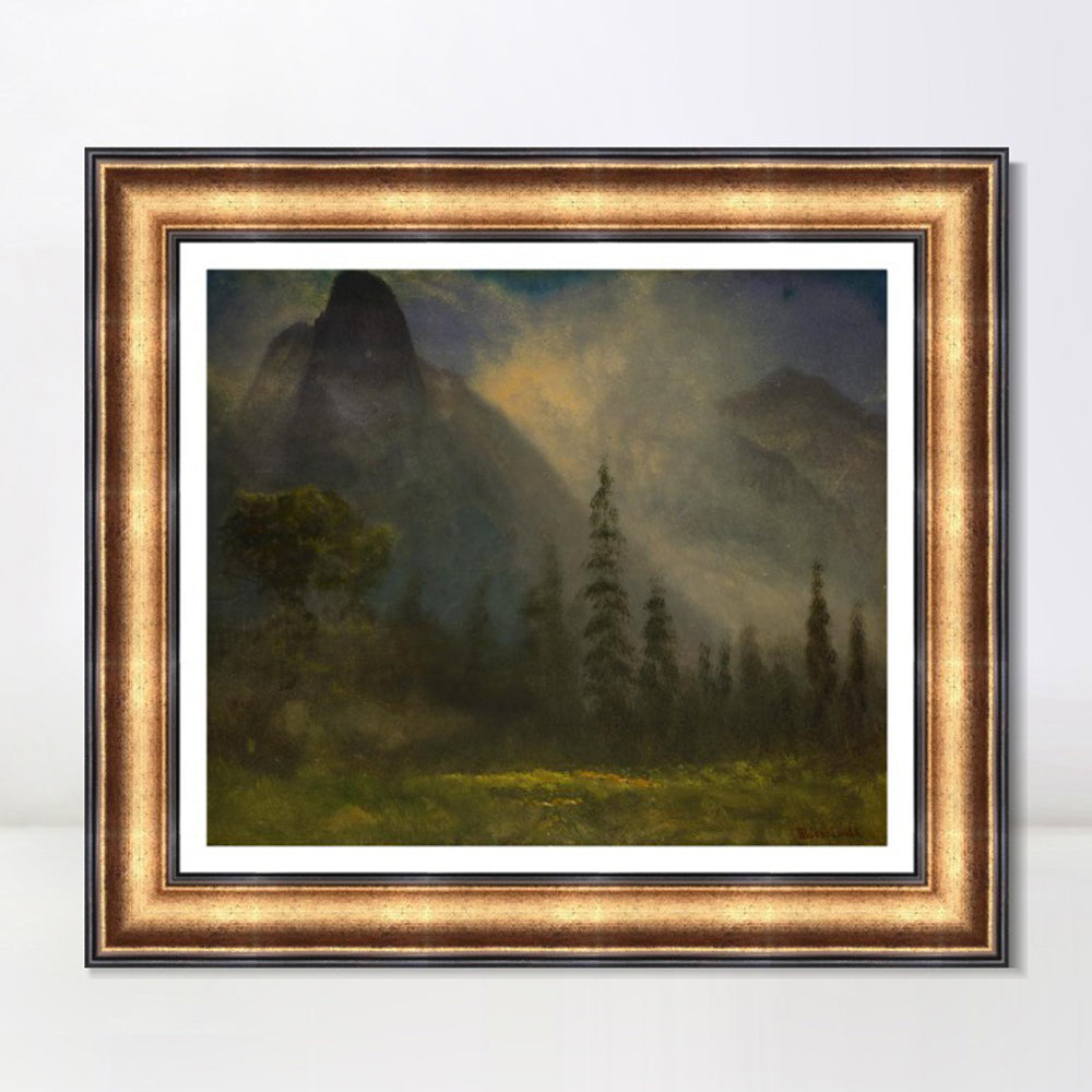 INVIN ART Framed Canvas Art Giclee Print life in the countryside by Albert Bierstadt Wall Art