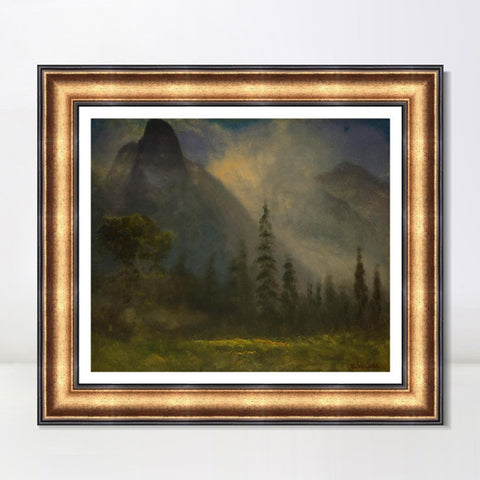 INVIN ART Framed Canvas Art Giclee Print life in the countryside by Albert Bierstadt Wall Art Living Room Home Office Decorations