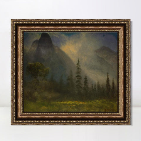 INVIN ART Framed Canvas Art Giclee Print life in the countryside by Albert Bierstadt Wall Art Living Room Home Office Decorations