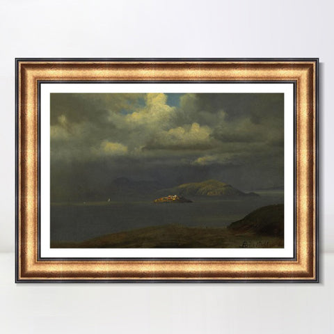 INVIN ART Framed Canvas Art Giclee Print Series#53 by Albert Bierstadt Wall Art Living Room Home Office Decorations