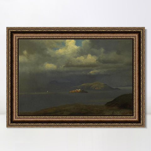INVIN ART Framed Canvas Art Giclee Print Series#53 by Albert Bierstadt Wall Art Living Room Home Office Decorations