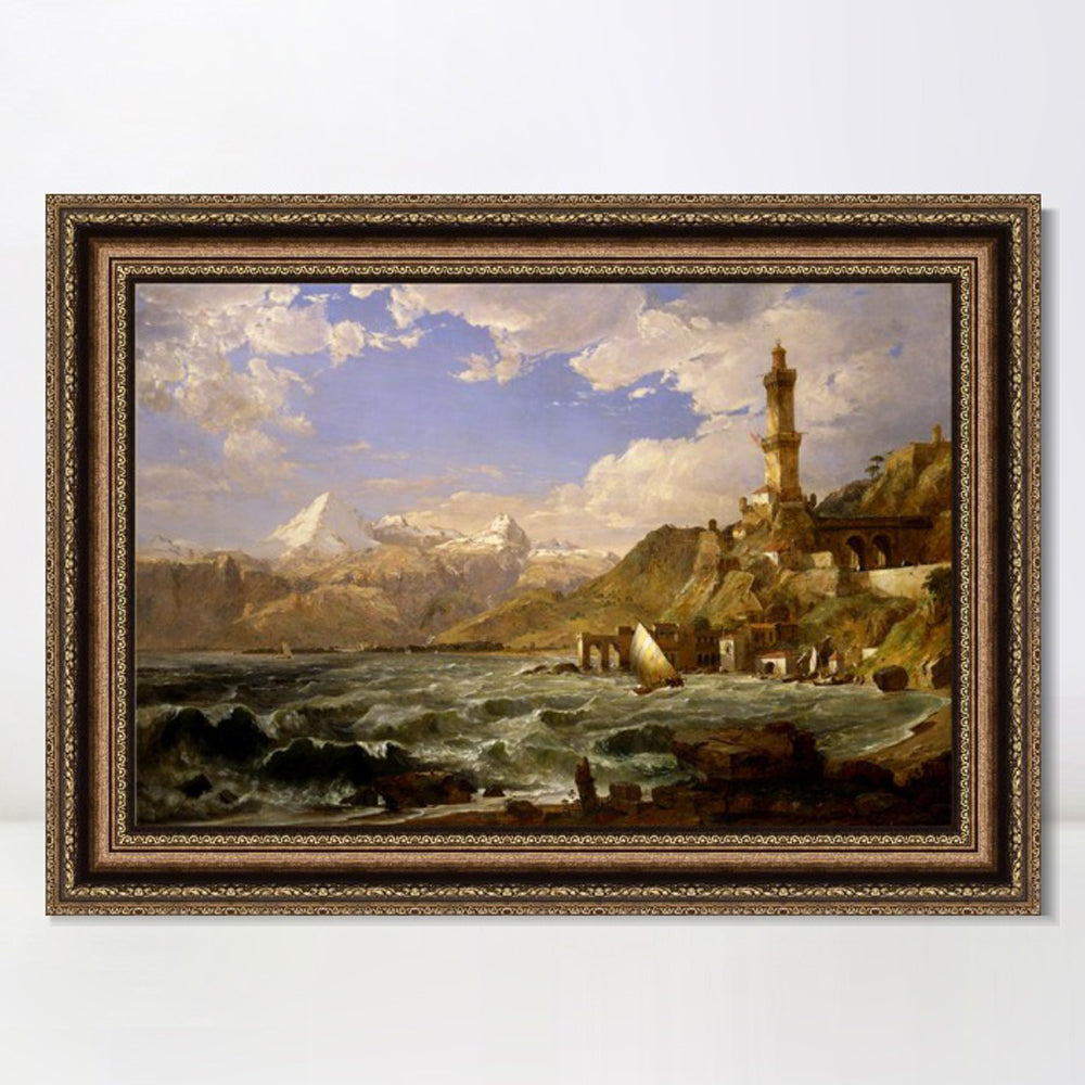 INVIN ART Framed Canvas Art Giclee Print Series#56 by Albert Bierstadt Wall Art