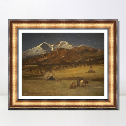 INVIN ART Framed Canvas Art Giclee Print Series#66 by Albert Bierstadt Wall Art Living Room Home Office Decorations