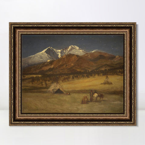 INVIN ART Framed Canvas Art Giclee Print Series#66 by Albert Bierstadt Wall Art Living Room Home Office Decorations
