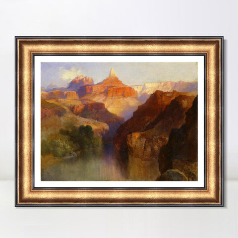 INVIN ART Framed Canvas Art Giclee Print Mountains#4 by Albert Bierstadt Wall Art Living Room Home Office Decorations