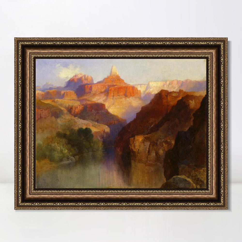 INVIN ART Framed Canvas Art Giclee Print Mountains#4 by Albert Bierstadt Wall Art