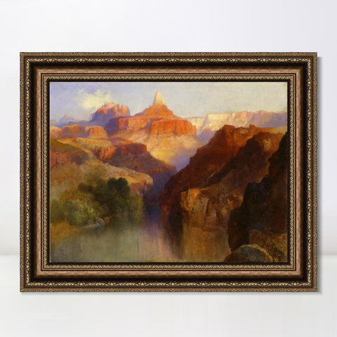 INVIN ART Framed Canvas Art Giclee Print Mountains#4 by Albert Bierstadt Wall Art Living Room Home Office Decorations