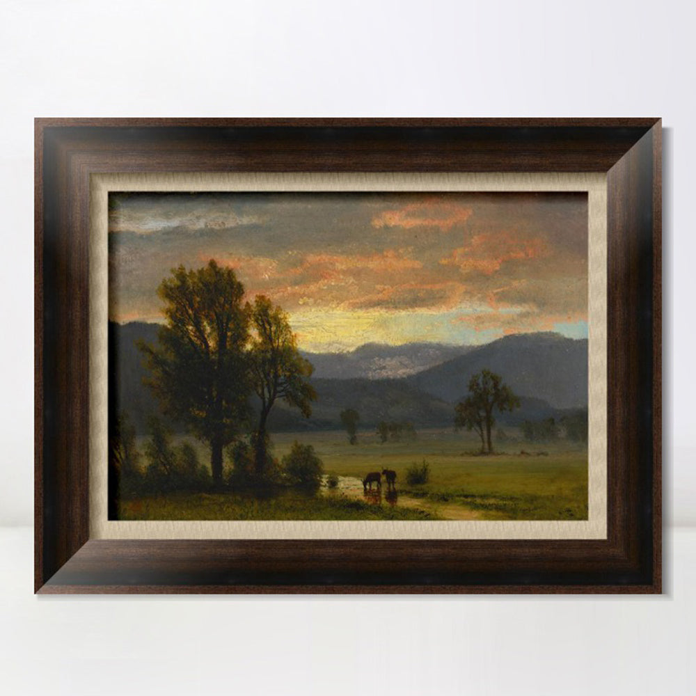 INVIN ART Framed Canvas Art Giclee Print Series#70 by Albert Bierstadt Wall Art