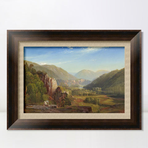 INVIN ART Framed Canvas Art Giclee Print Mountains#5 by Albert Bierstadt Wall Art Living Room Home Office Decorations