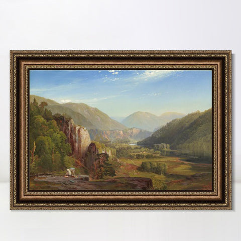INVIN ART Framed Canvas Art Giclee Print Mountains#5 by Albert Bierstadt Wall Art Living Room Home Office Decorations