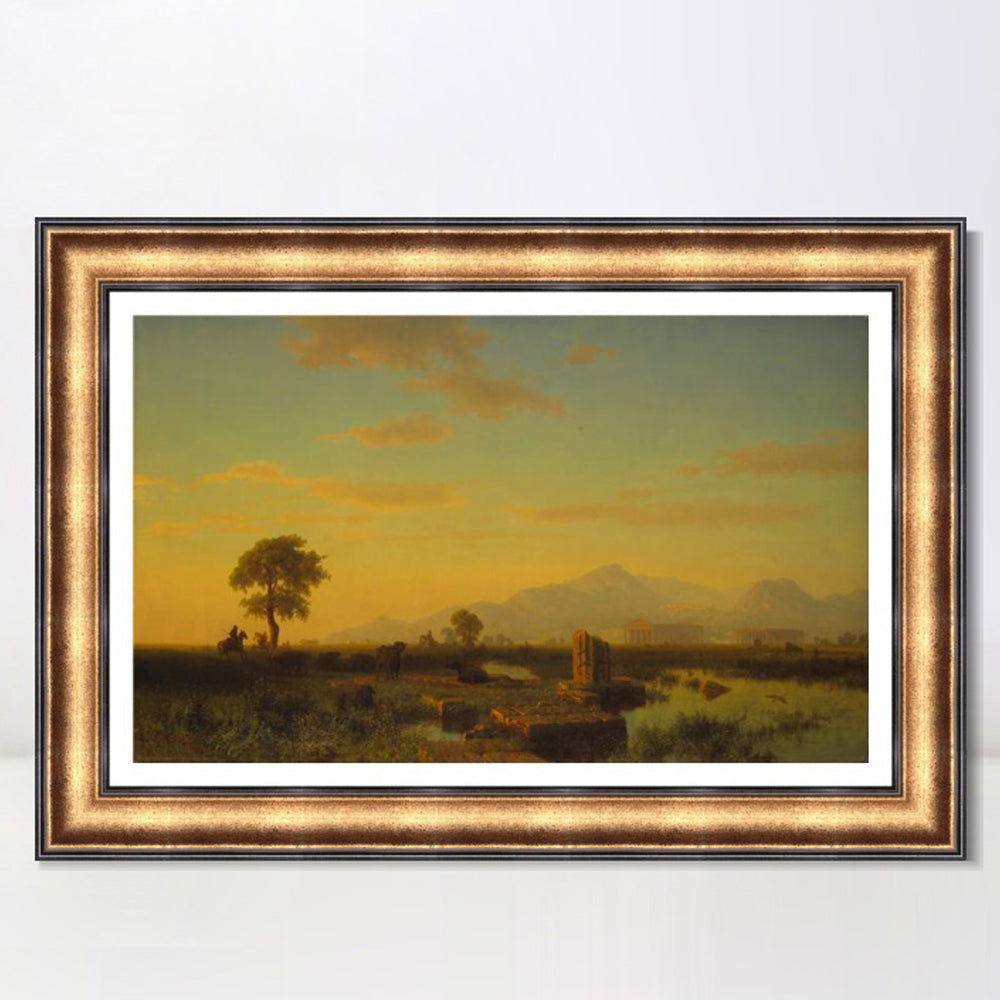 INVIN ART Framed Canvas Art Giclee Print Series#80 by Albert Bierstadt Wall Art Living Room Home Office Decorations