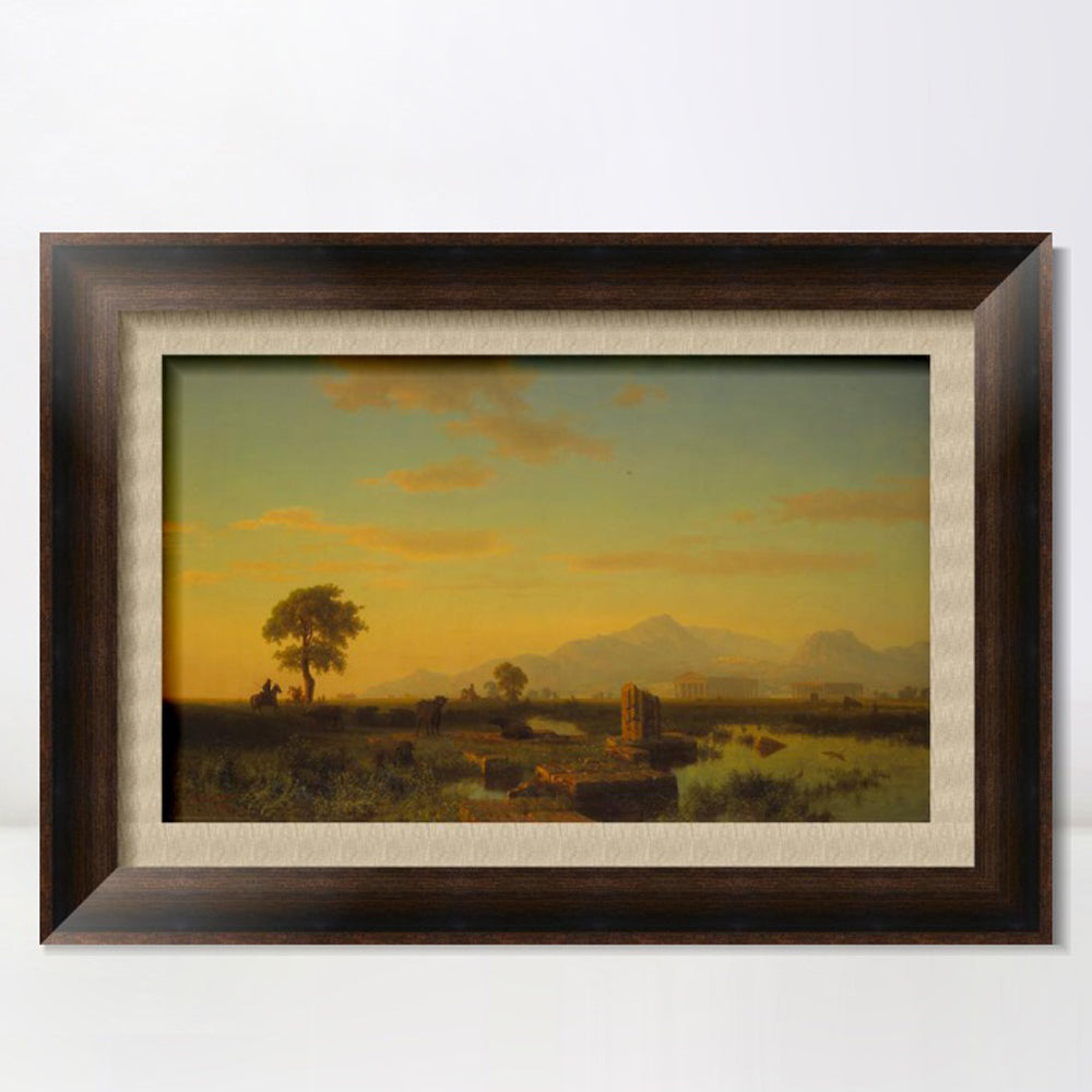 INVIN ART Framed Canvas Art Giclee Print Series#80 by Albert Bierstadt Wall Art Living Room Home Office Decorations