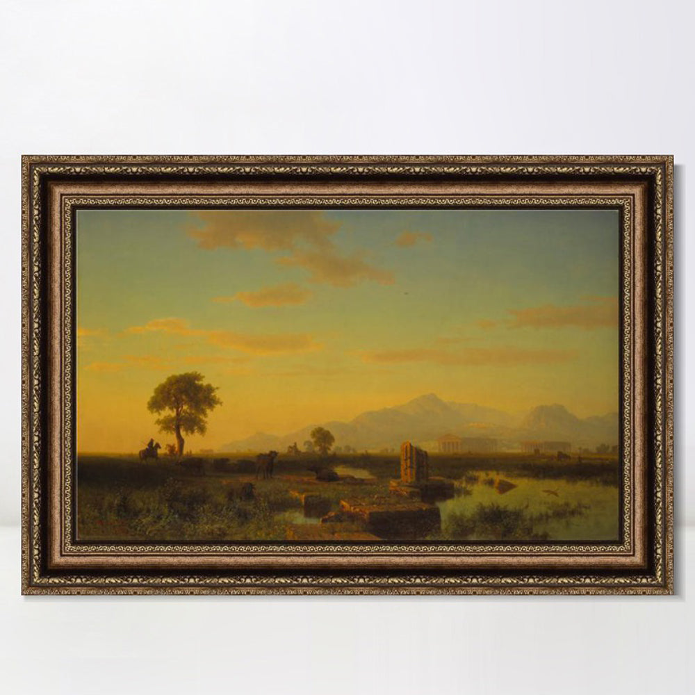 INVIN ART Framed Canvas Art Giclee Print Series#80 by Albert Bierstadt Wall Art Living Room Home Office Decorations